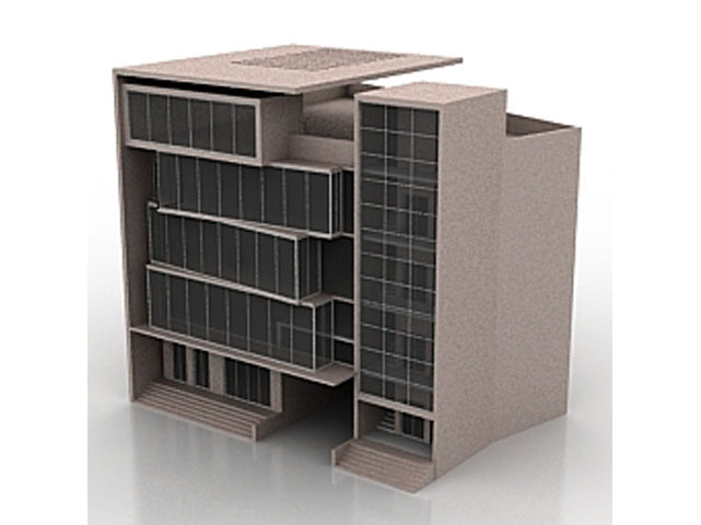 Free Building N55 3D model_3 For Architecture 3Ds Max Model Download